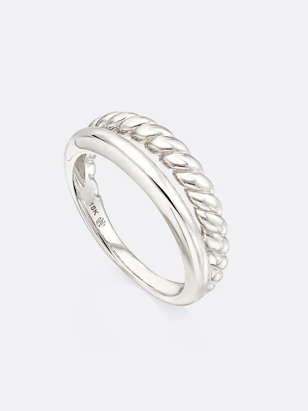 Shop Jewelry That Shines Without The High Price Icons White Gold Duet Ring