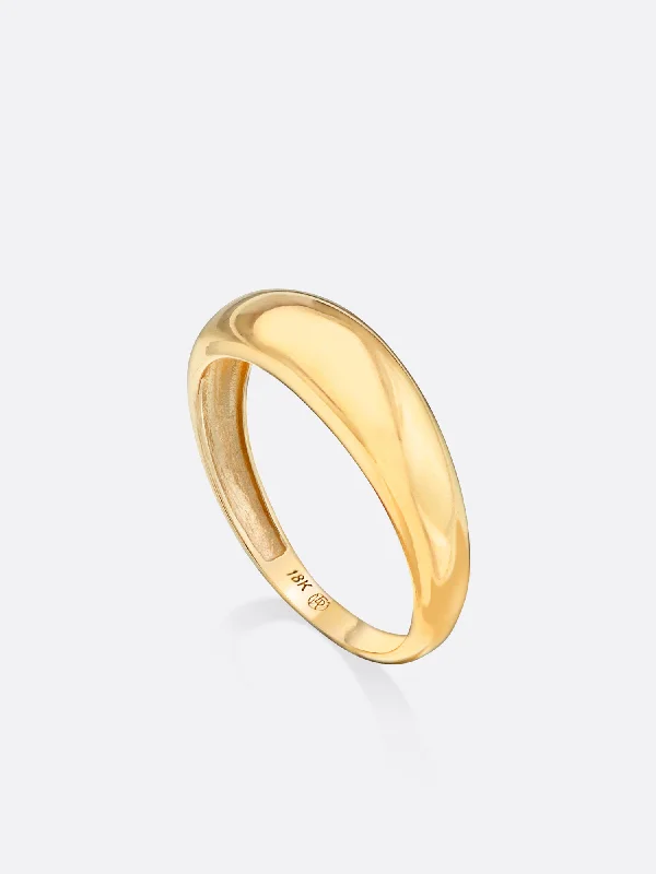 Save On Luxury Jewelry Pieces – Limited-Time Offers Icons Yellow Gold Everyday Dome Ring