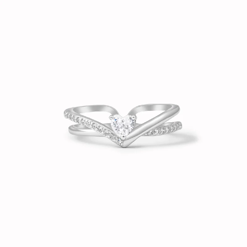 Celebrate With Sparkle – Jewelry Sale Now Live TO ME FROM ME - V HEART RING