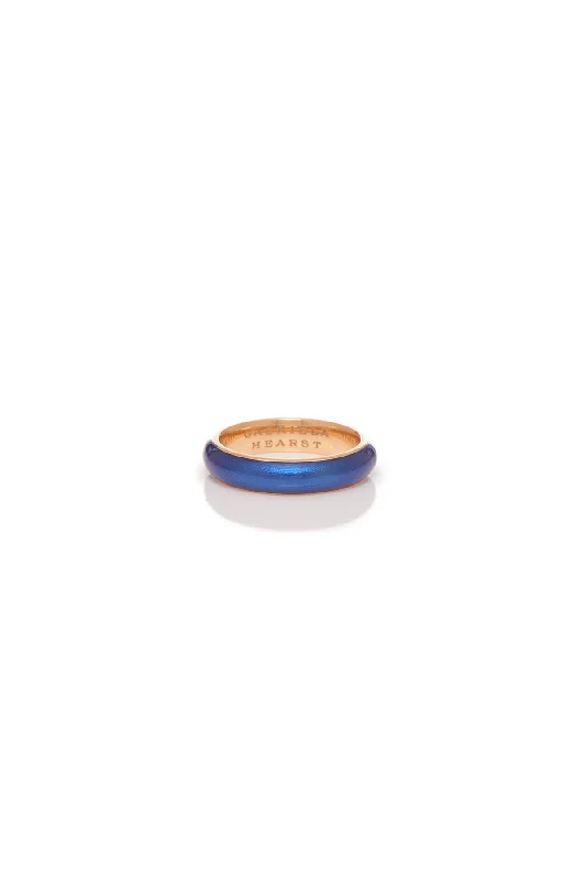 Shop Fine Jewelry With Exclusive Savings Vitreous Blue Enamel & 18K Gold Ring