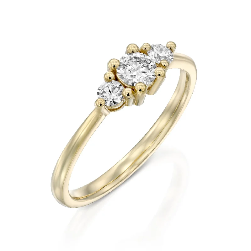 Audrey Gold Ring 3.5mm Diamond