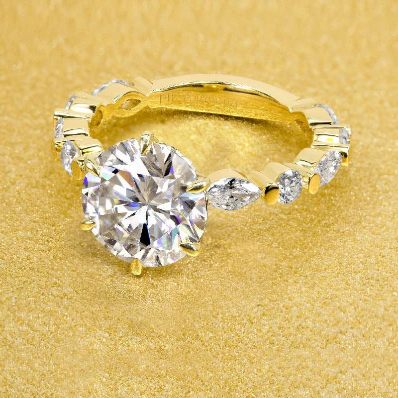 The Grace, 3ct Round Brilliant-cut Hidden Eternity Halo Floating Ring