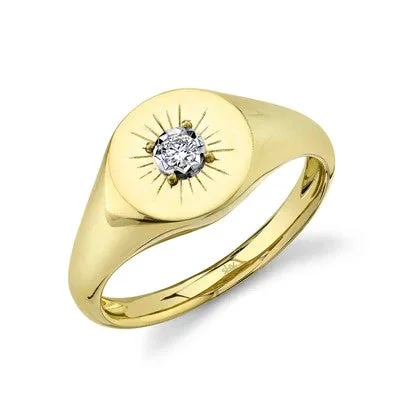 Exclusive Jewelry Discounts – Shop Now For Savings 0.06CT DIAMOND SIGNET RING