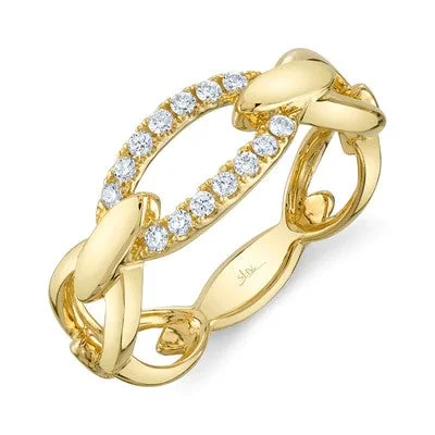 Personalized Jewelry Sale – Unique Pieces At Great Prices 0.17CT DIAMOND LINK RING