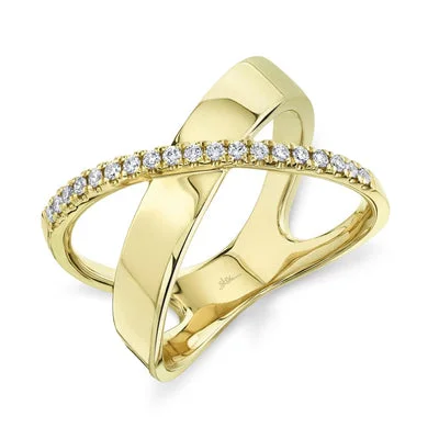 Versatile Layering Jewelry For Effortless Chic 0.19CT DIAMOND BRIDGE RING