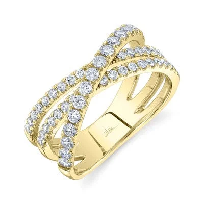 Luxury Jewelry Sale – Sparkle For Less 0.79CT DIAMOND BRIDGE RING