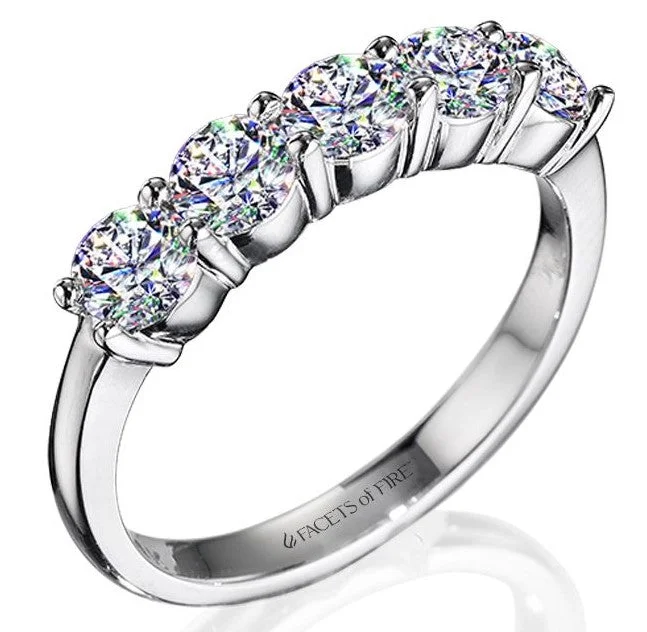 Celebrate With Sparkle – Jewelry Sale Now Live 14KWG 1.00CTW DIA FOF 5 STONE BAND