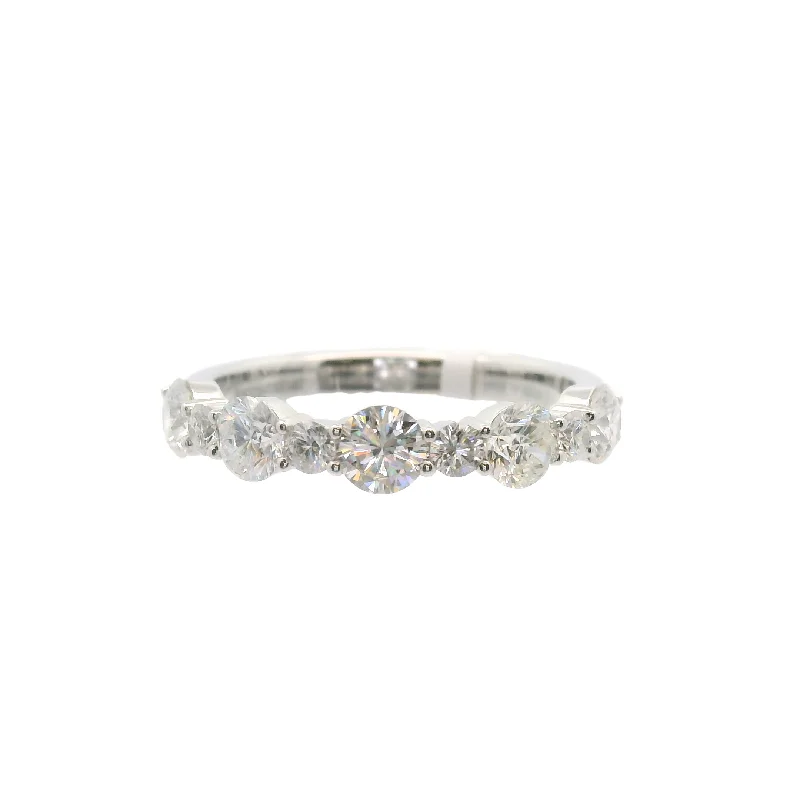 Flash Deals On Fine Jewelry – Shop Before It's Gone 14KWG 1.20CTW RD FOF DIA ALT LADIES BAND