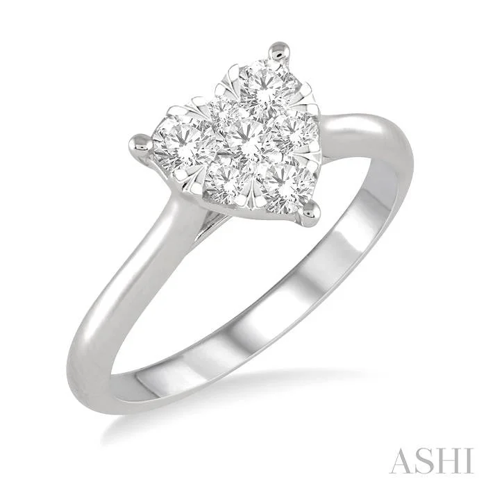 Eco-Friendly Sustainable Jewelry For Conscious Buyers HEART SHAPE LOVEBRIGHT ESSENTIAL DIAMOND ENGAGEMENT RING