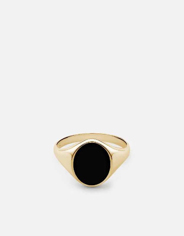 Premium Jewelry Now Available At Special Discounts Heritage Ring, Gold Vermeil/Black