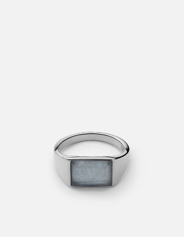 High-End Sparkle, Low-End Prices – Shop Now Lennox Chalcedony Ring, Sterling Silver