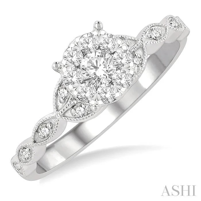 Unmissable Jewelry Clearance – Final Reductions ROUND SHAPE LOVEBRIGHT DIAMOND ENGAGEMENT RING