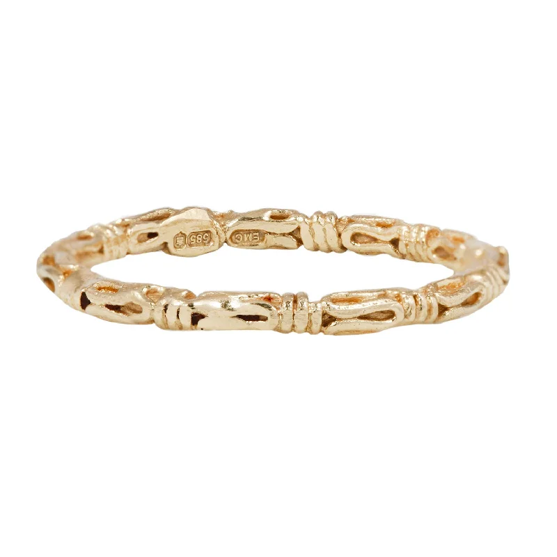 Grab Your Favorite Jewelry At The Lowest Prices LXXXI Textured Gold Band