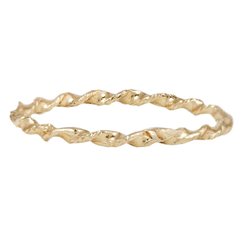 Special Deals On Handcrafted And Designer Jewelry LXXXII Twist Gold Band