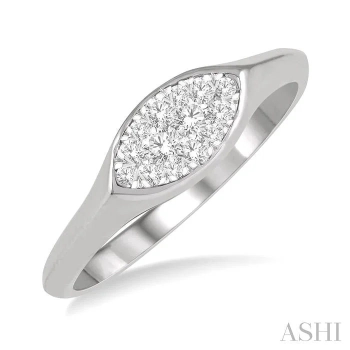 Premium Jewelry, Premium Discounts – Act Fast MARQUISE SHAPE LOVEBRIGHT ESSENTIAL DIAMOND SIGNET RING