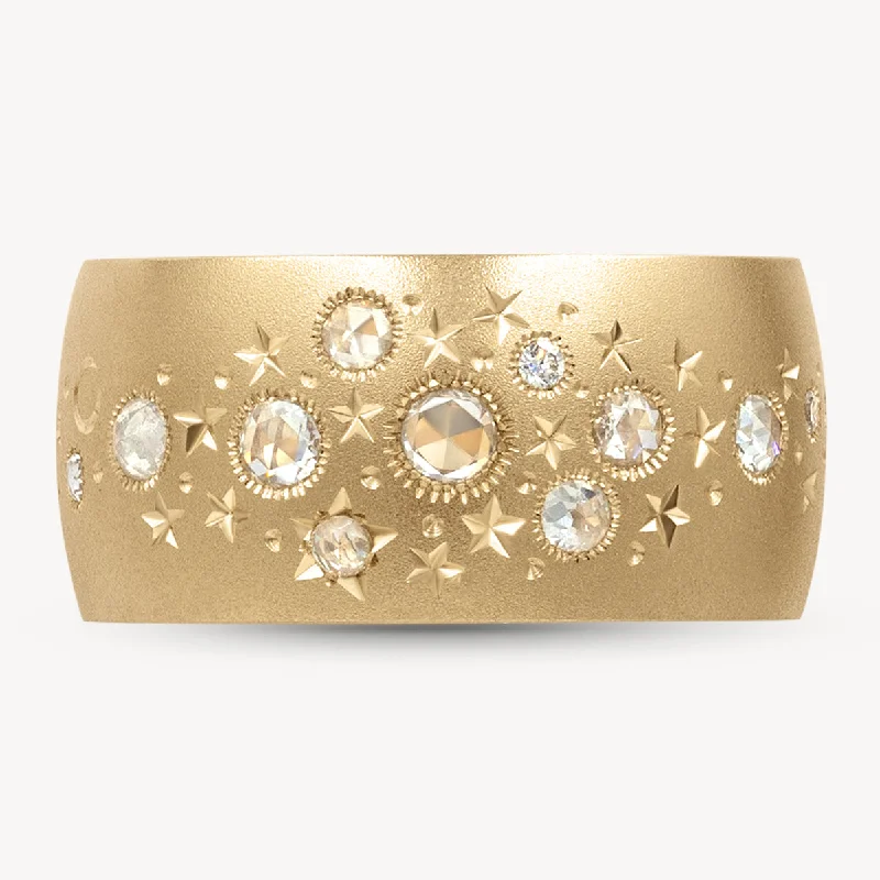 Premium Diamond Jewelry At Once-In-A-Lifetime Discounts Rose Cut Celestial Band