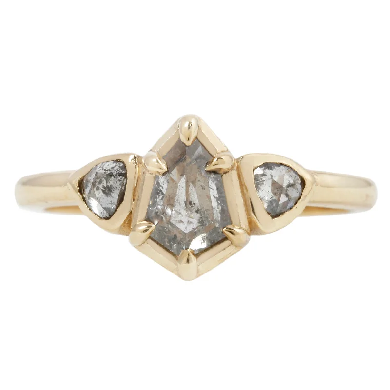 Must-Have Jewelry Pieces At Reduced Prices Shield Three Diamond Ring