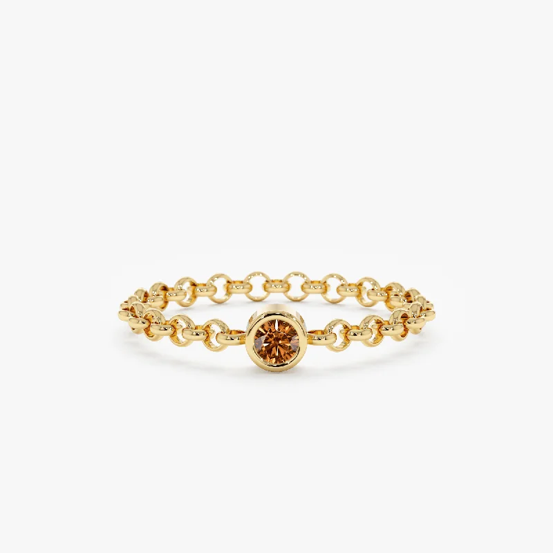 Limited Stock On Premium Jewelry At Low Prices Citrine Chain Ring, Adriana