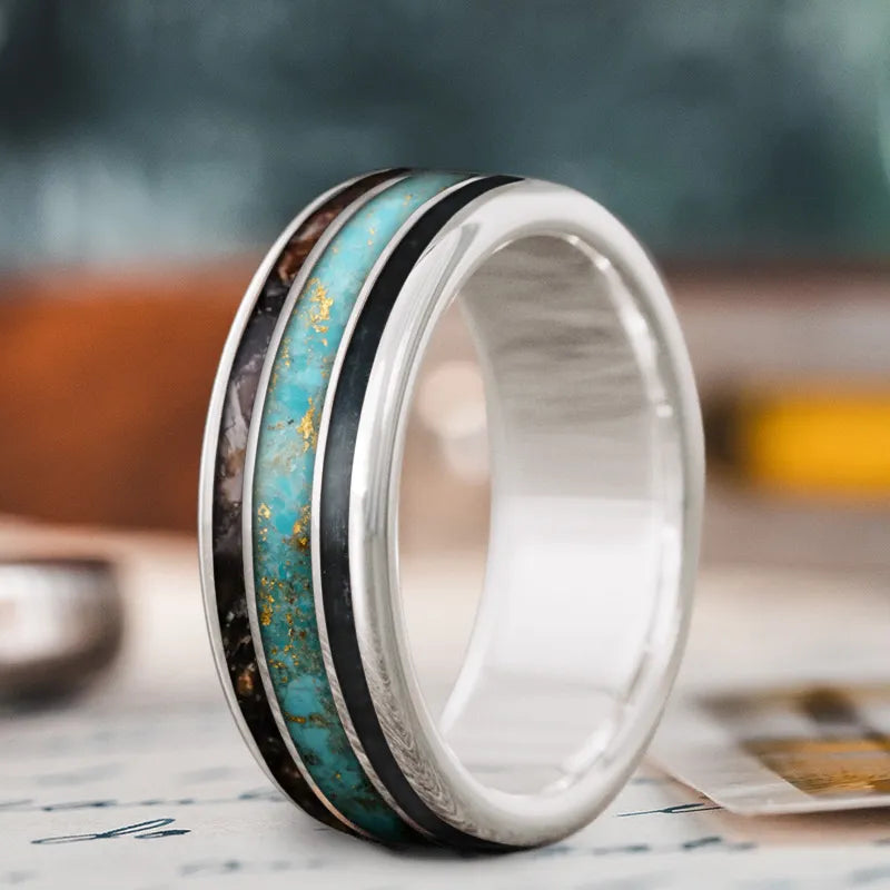 Elegant Jewelry, Affordable Luxury – Shop Now Custom Design - 3-Inlay Wide Center Ring i0Ylf6c7g8Ao_VrBEN8h0mug