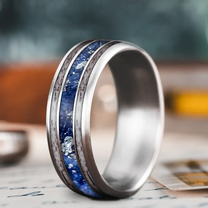 Best Jewelry Sale – Shop Exclusive Designs Now Custom Design - 3-Inlay Wide Center Ring iCRda3_kJ4kejG2fAptMCd4I