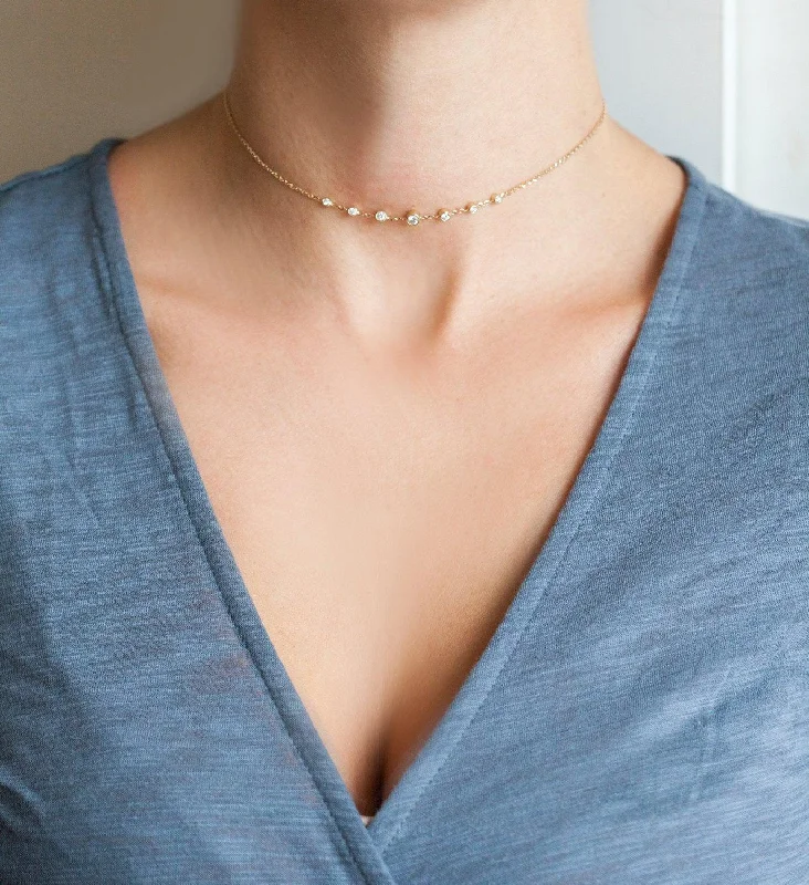 Handcrafted Beauty At Affordable Prices Diamond Choker, Gold Choker Necklace