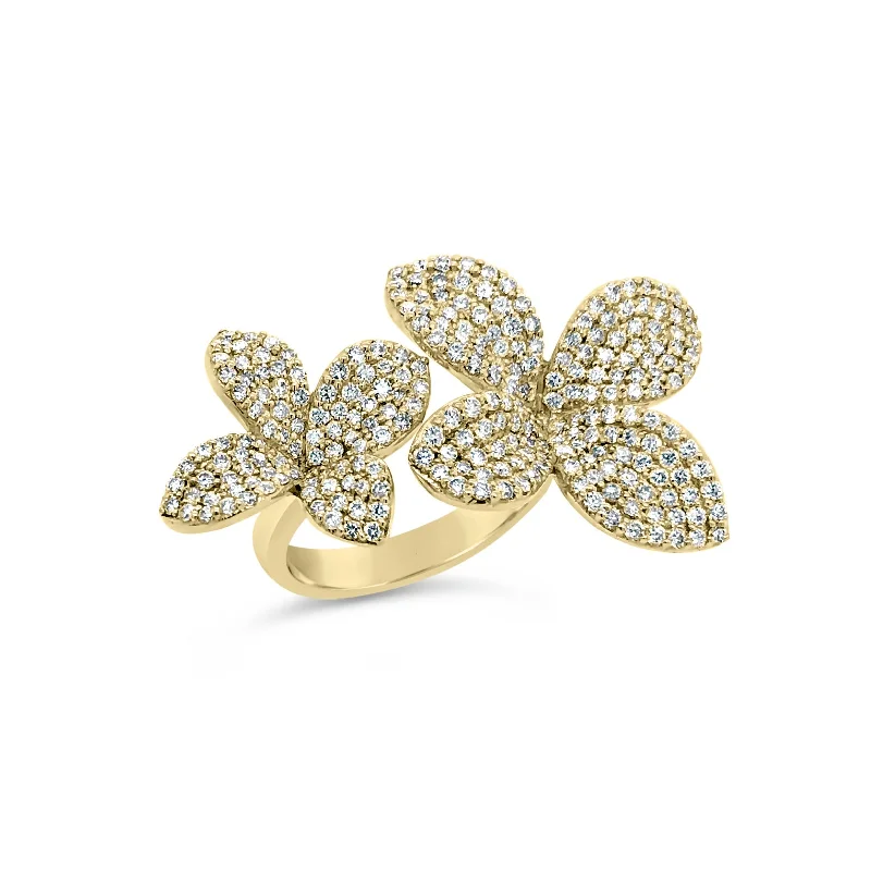 Luxury Jewelry Without The Luxury Price Tag Diamond Flower Duo Ring