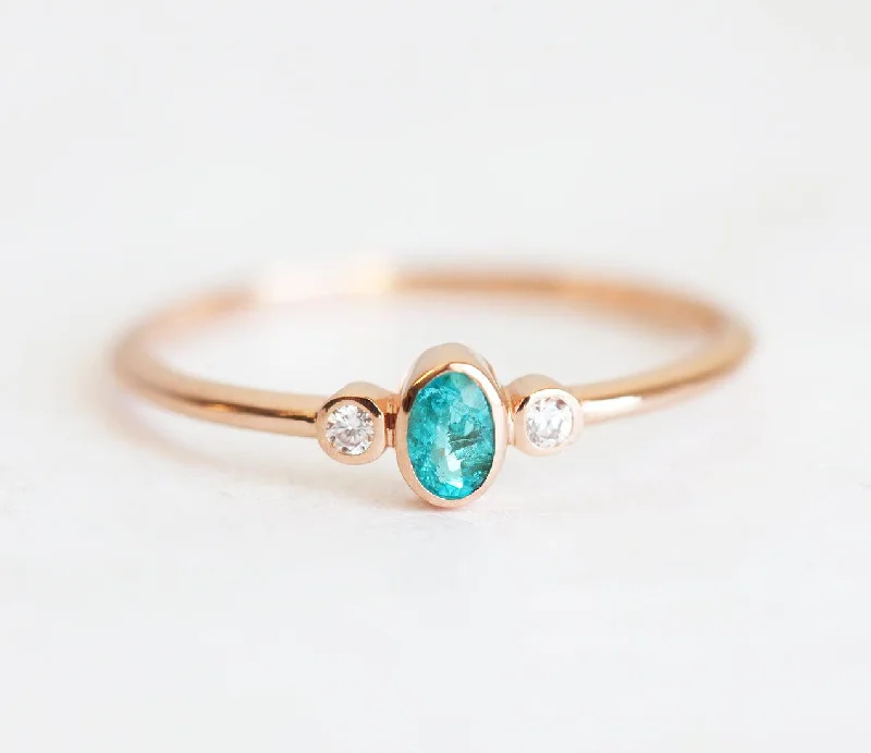 Grab Stylish Jewelry Before The Sale Ends Paraiba Tourmaline And Diamond Engagement Ring