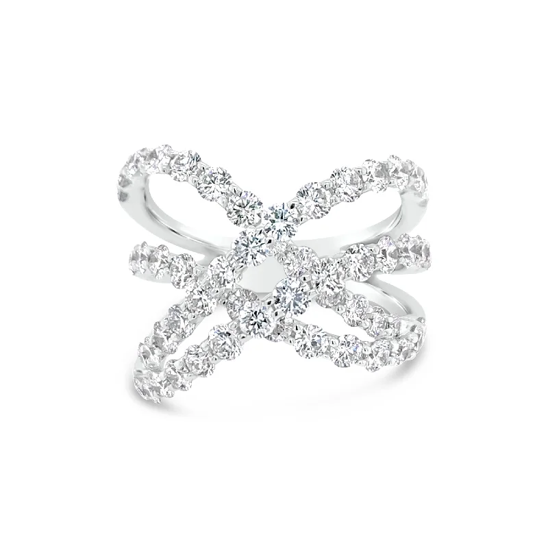 Dainty Floral Jewelry For Feminine Elegance Diamond Scribble Ring