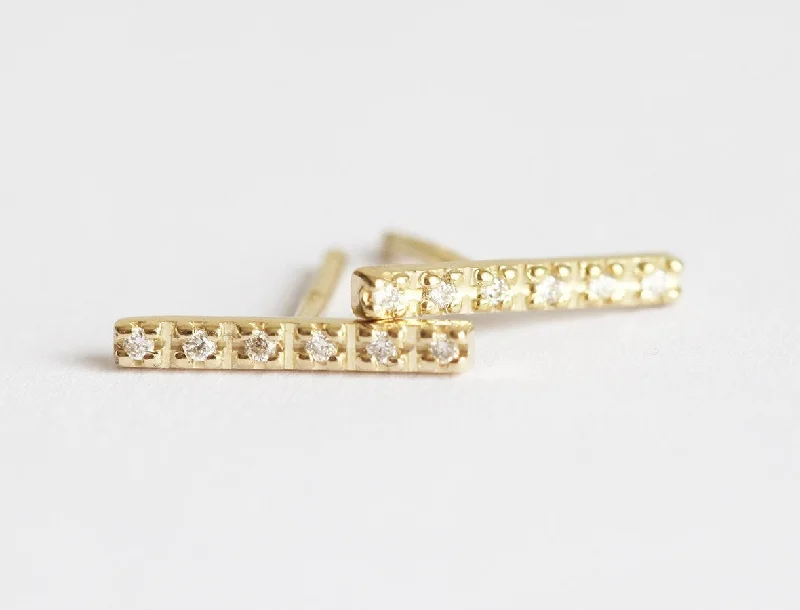 Don't Miss Out On Bestselling Jewelry At Special Prices Long Diamond And Gold Bar Earrings