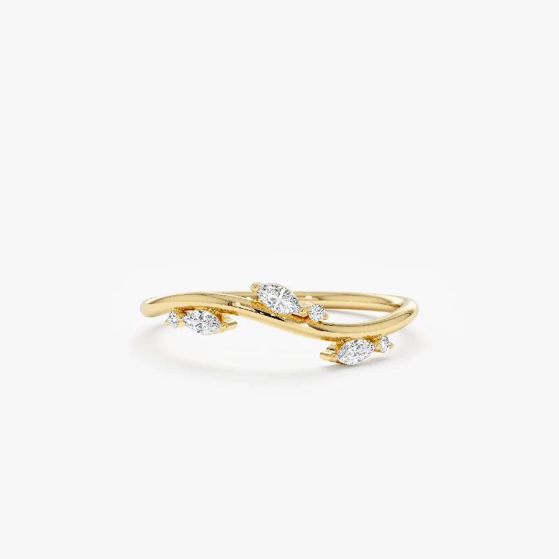 Your Perfect Accessory At The Perfect Price Natural Diamond Vine Ring, Flora