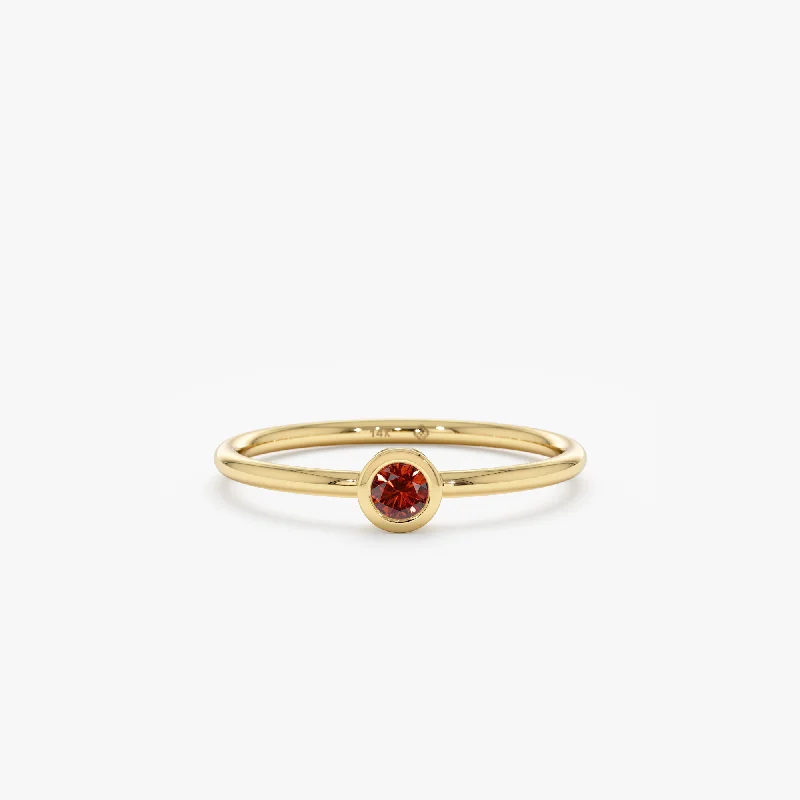 Luxury Jewelry At Budget-Friendly Prices – Grab Yours Now Natural Garnet Bezel Ring, Vienna