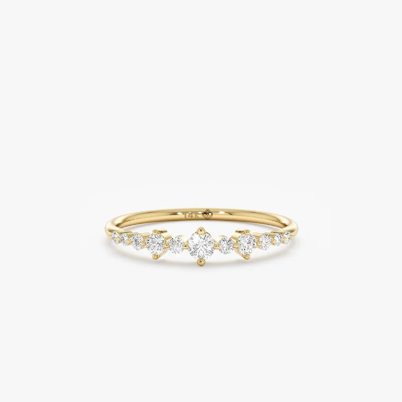 Flash Sale On Exquisite Jewelry – Don't Miss Out Petite Diamond Ring In Solid Gold, Maia