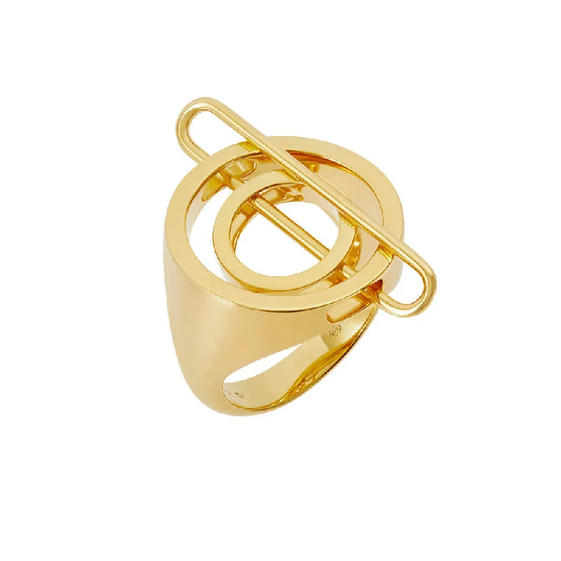 Premium Jewelry At Promotional Prices – Shine Today NEXUS Spin Gold Plated Ring