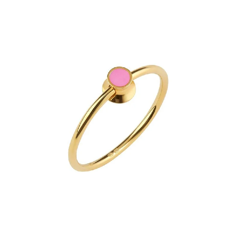 Handmade Pearl Jewelry For Timeless Elegance Orbit Infinity Dot Gold Plated Ring