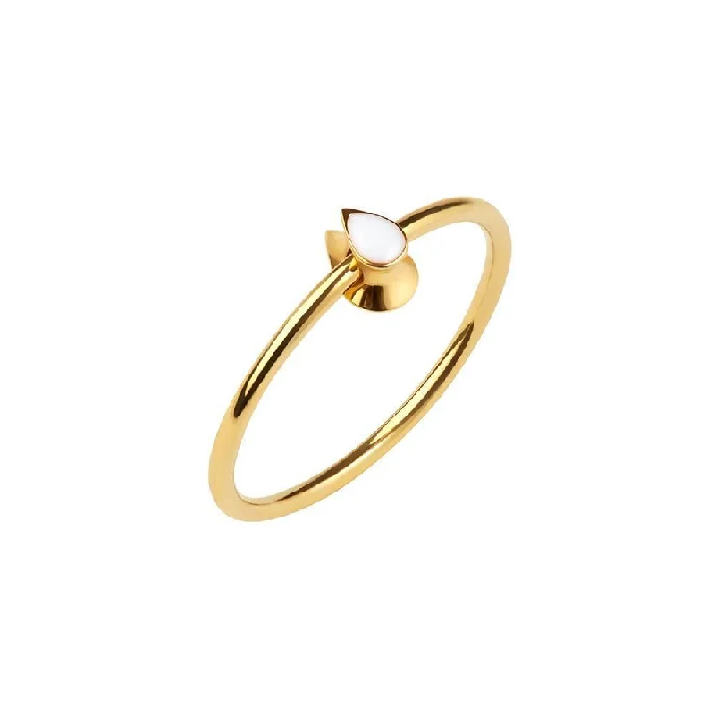 Premium Diamond Jewelry For Unforgettable Moments Orbit Infinity Drop Gold Plated Ring