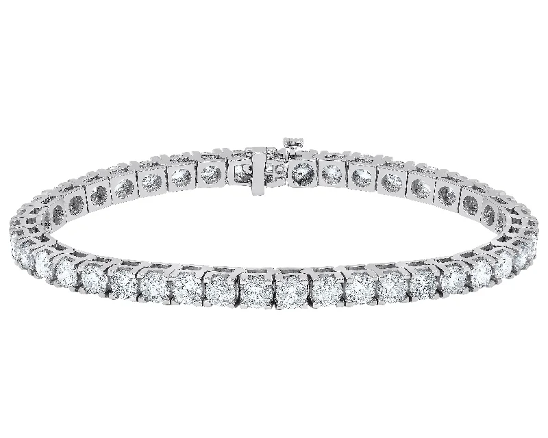 Bestselling Jewelry At Special Promotional Rates 14K White Gold 10.00cts. Tennis Bracelet