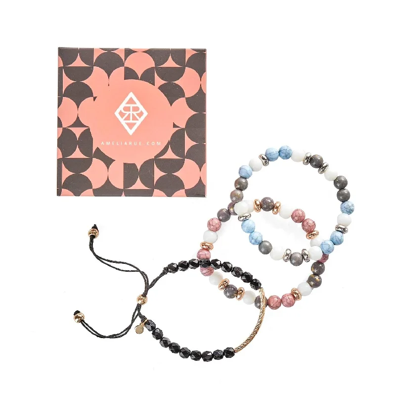 Kinsley Bracelet Set Of 3 In Multi