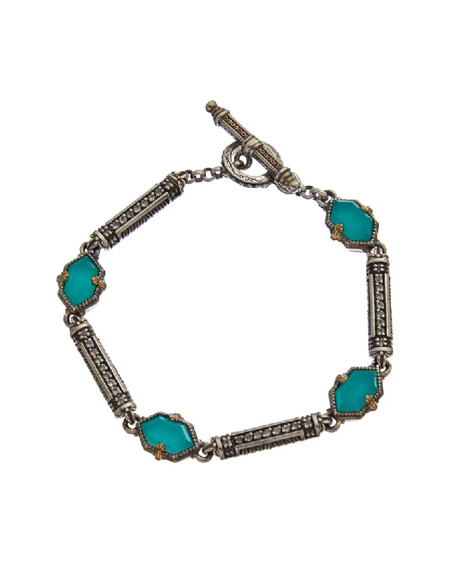 Elegant Jewelry, Exclusive Prices – Shop Now Konstantino Naiads 18K & Silver Chalcedony Bracelet