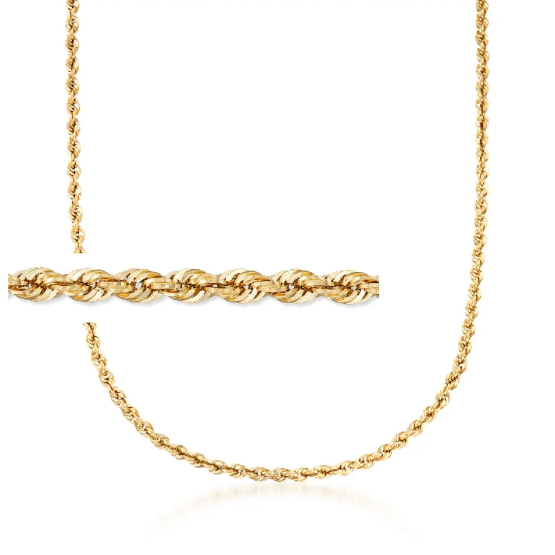 Ross-Simons 4mm 14kt Yellow Gold Rope Chain Necklace