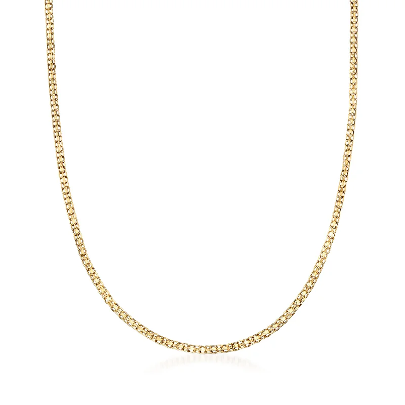 Ross-Simons Italian 14kt Yellow Gold Bismark-Link Necklace