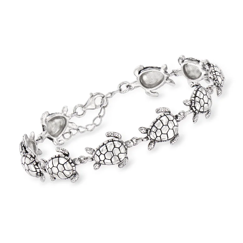 Exclusive Jewelry Offers – Sparkle For Less Ross-Simons Sterling Silver Sea Turtle Bracelet