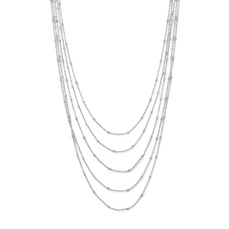 Sterling Silver Multi Layer Necklace