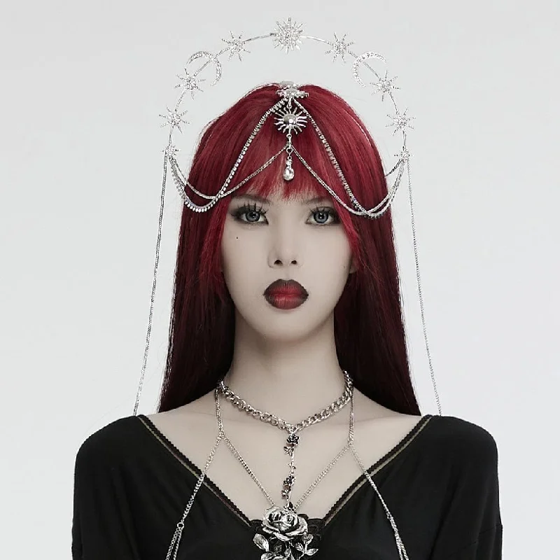 Unbeatable Offers On Luxury And Everyday Jewelry Women's Gothic Star Moon Chain Headwear