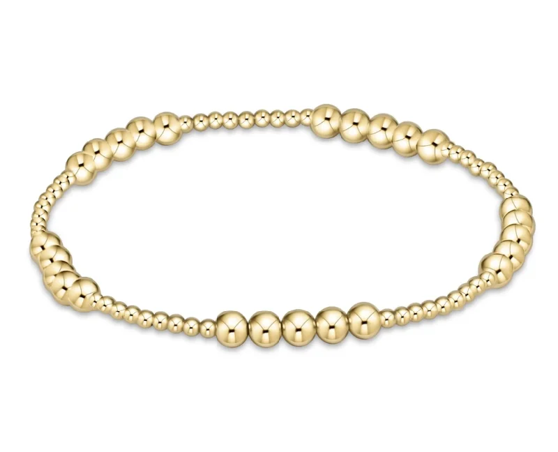 E Newton Classic Blissful Pattern Bracelet - Gold