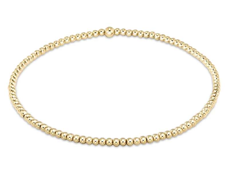 E Newton egirl Classic Gold Bead Bracelet