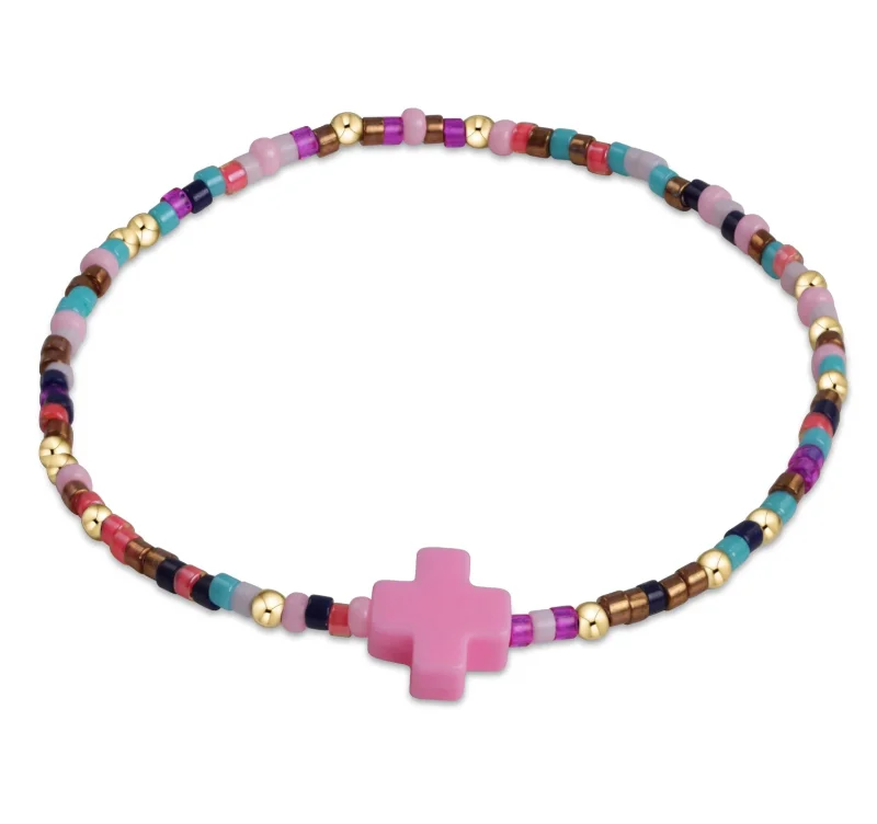 E Newton egirl Hope Unwritten Signature Cross Bracelet