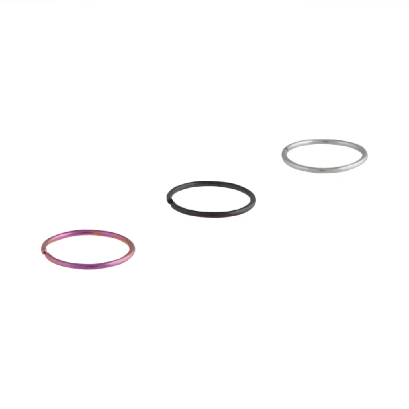 Mixed Metal Classic Nose Ring 3 Pack