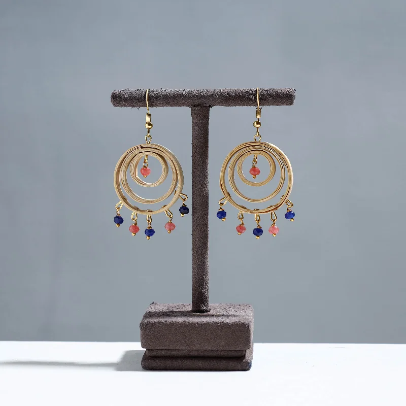 Handcrafted Circle in Circle Quiled Bamboo Earrings