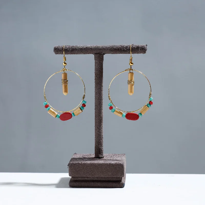 Handcrafted Ring Shaped Bamboo Earrings