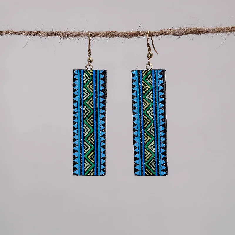 Miniature Handpainted Wooden Earrings